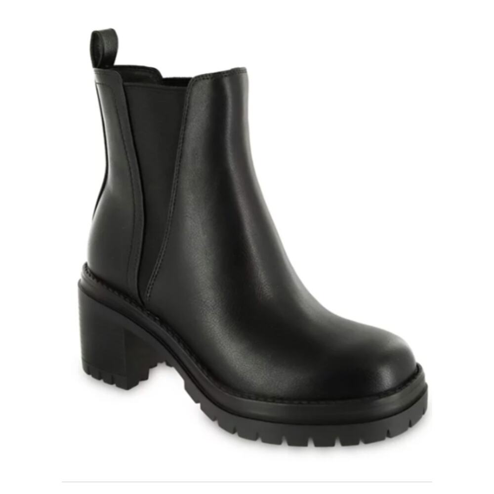 Mia Adea Pull On Lug sole Booties black - 10